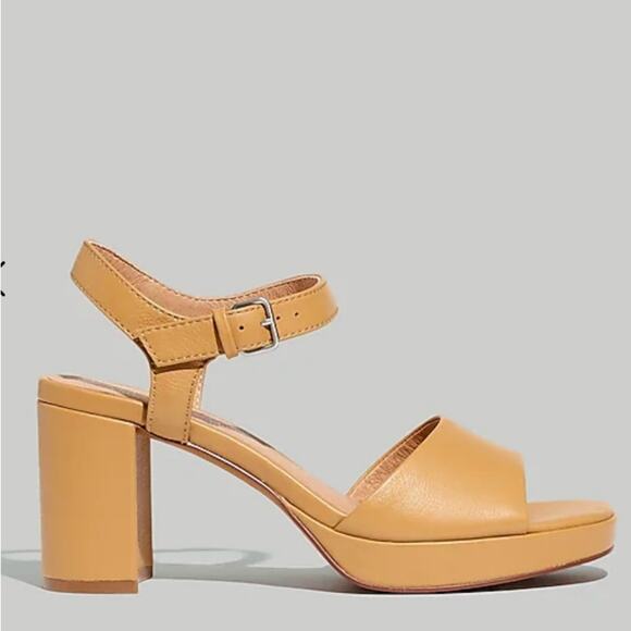 Madewell Nadia Heeled Platform Sandals 9M Tan - Picture 2 of 3